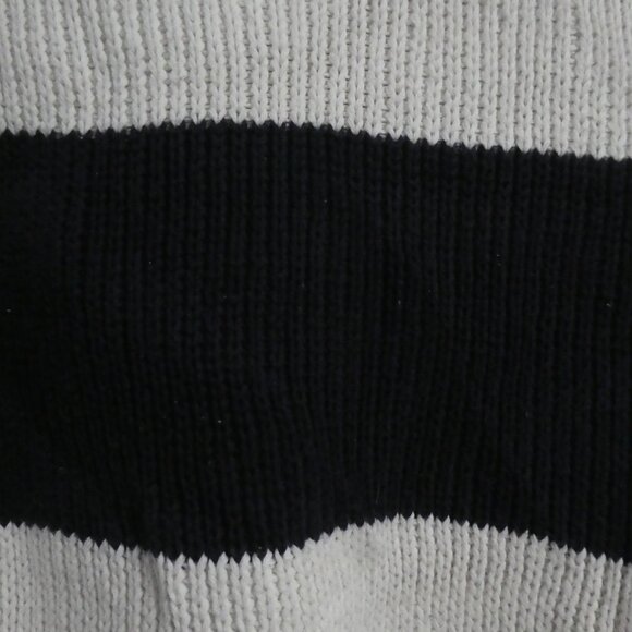 GAP | xl - extra large | White Crewneck Sweater With Dark Navy Blue Stripe - Picture 15 of 15